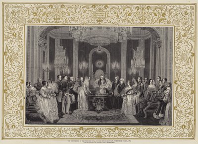 1841年バッキンガム宮殿の玉座の間での王女王の洗礼 作： Charles Robert Leslie